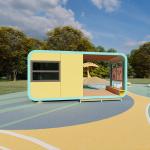 Outdoor Apple Cabin House Movable Office Cabin Customizable Alumuinum