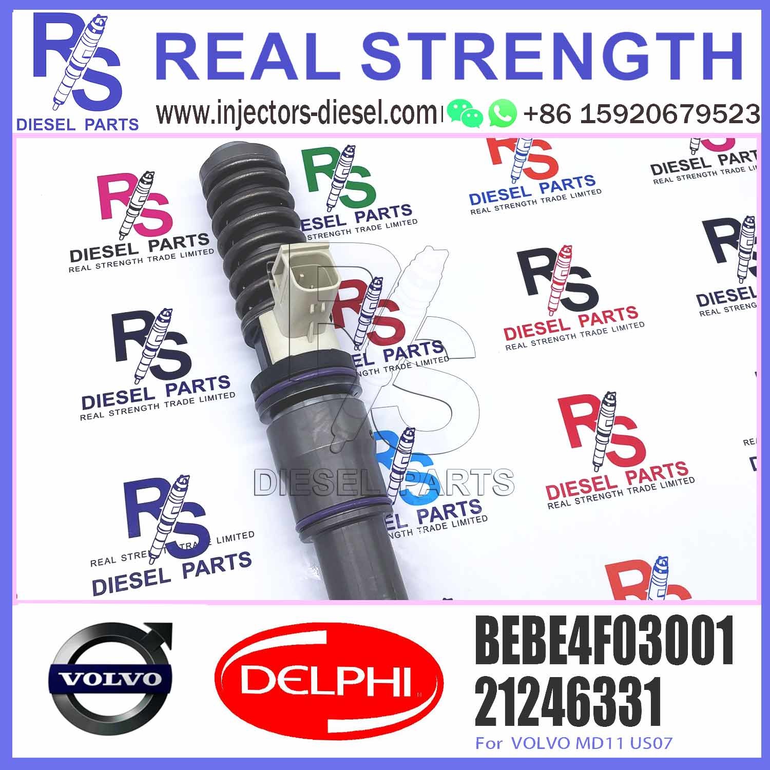 4 PINS diesel fuel injector 21246331 BEBE4F00001 BEBE4F03001 for V-O-L-V USA MD11