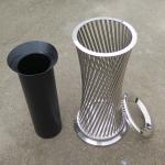 Street Furnitures Dia 300mm 35L Disposable Trash Can