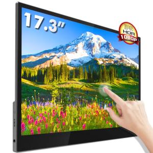 Quality OEM 17.3inch 4k Double Sided External Portable Monitor Touchscreen 1920x1080 wholesale