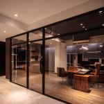 Commercial Frameless Glass Office Walls Customizable Colorful Glass
