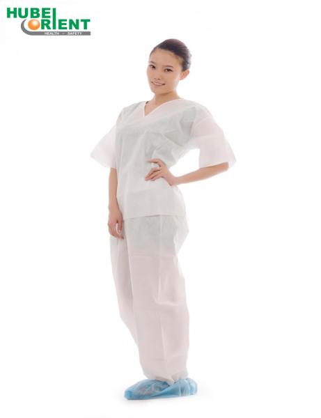 Anti-bacterial Disposable SMS Medical Use Pajamas Kits For Hospital And