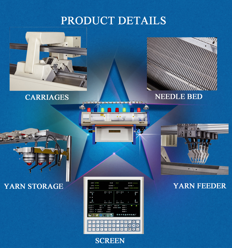 Computerized Full Drawn Yarn 5G Blanket Knitting Machine