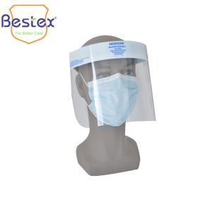 Quality Customized Logo Clear 44.5cm X 37.5cm Disposable Face Shield wholesale