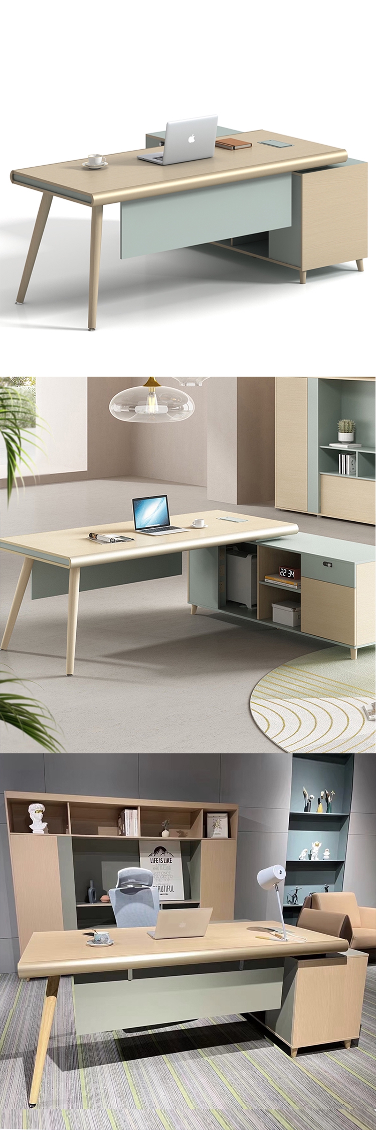 Mail Packing Combination Office Furniture President Manager Supervisor Standalone Desk