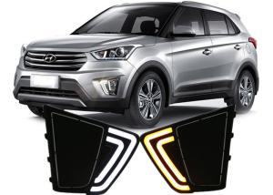 Quality Hyundai 2014 2015 IX25 Creta Daytime Running Lights with LED Yellow Turn Signal wholesale