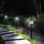 Outdoor Yard Garden Landscape Patio LED Solar Pathway Lights