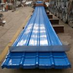 0.426mm blue color single steel 840mm corrugated roofing sheets 5 meters for