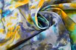 Tie - Dye Waxed Cotton Canvas / 8OZ Woven Cotton Fabric For Bags