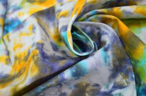 Quality Tie - Dye Waxed Cotton Canvas / 8OZ Woven Cotton Fabric For Bags wholesale