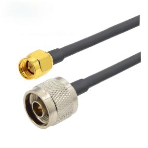 Quality RF Coaxial Automotive Wiring Harness RG-58 Coaxial Cable N Type To SMA 15cm 50cm 1m 2m wholesale