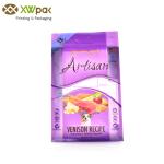 Side Gusset Flat Bottom Bag Aluminum Foil Lined Zipper For Pet Food Packaging