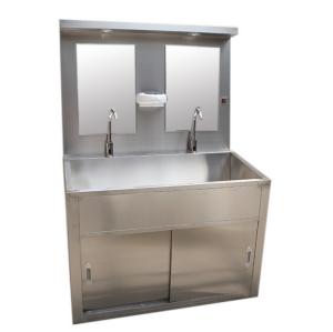 Quality 2000mm Height Medical Stainless Steel Sink Foot Operated 600mm Medical Scrub Sink wholesale