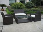 4pcs KD steel cane sofa