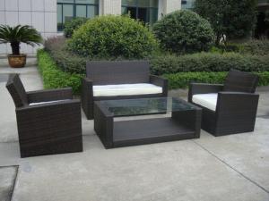 Quality 4pcs KD steel cane sofa wholesale