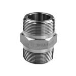 SS304 316 316L High Pressure Forged Hex Nipple 300 bar Male Thread Equal