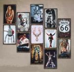 Iron Retro Style Tinplate Wall Decor Coffee Shop Home Decor