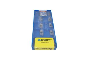 Quality KORLOY Carbide Inserts For Aluminum Silver Color APKT1135PDFR-MA H01 wholesale