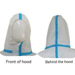 OEM CE Type4/5/6 Work Uniform Hooded Coveralls Disposable Suit with Microporous