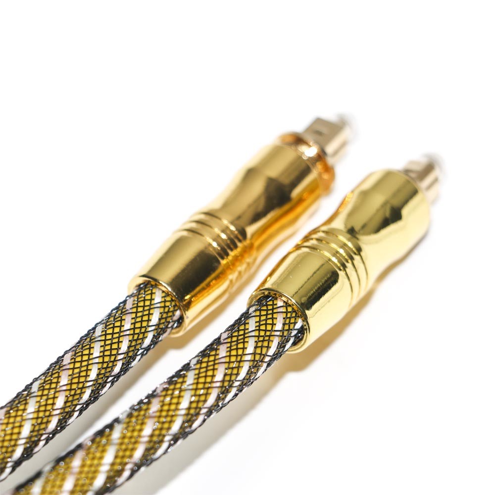 TOSLINK Optical Audio Cable OD 7.0 Nylon Braided Net 4K Gold Plated Ports HiFi Sound For Subwoofer Amplifier Audiophile