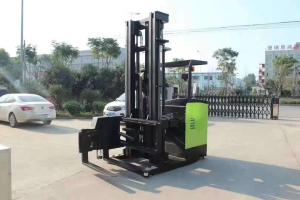 Quality Powered Reach Lift Forklift / Counterbalance Reach Truck Pu Solid Tire Custom Color wholesale