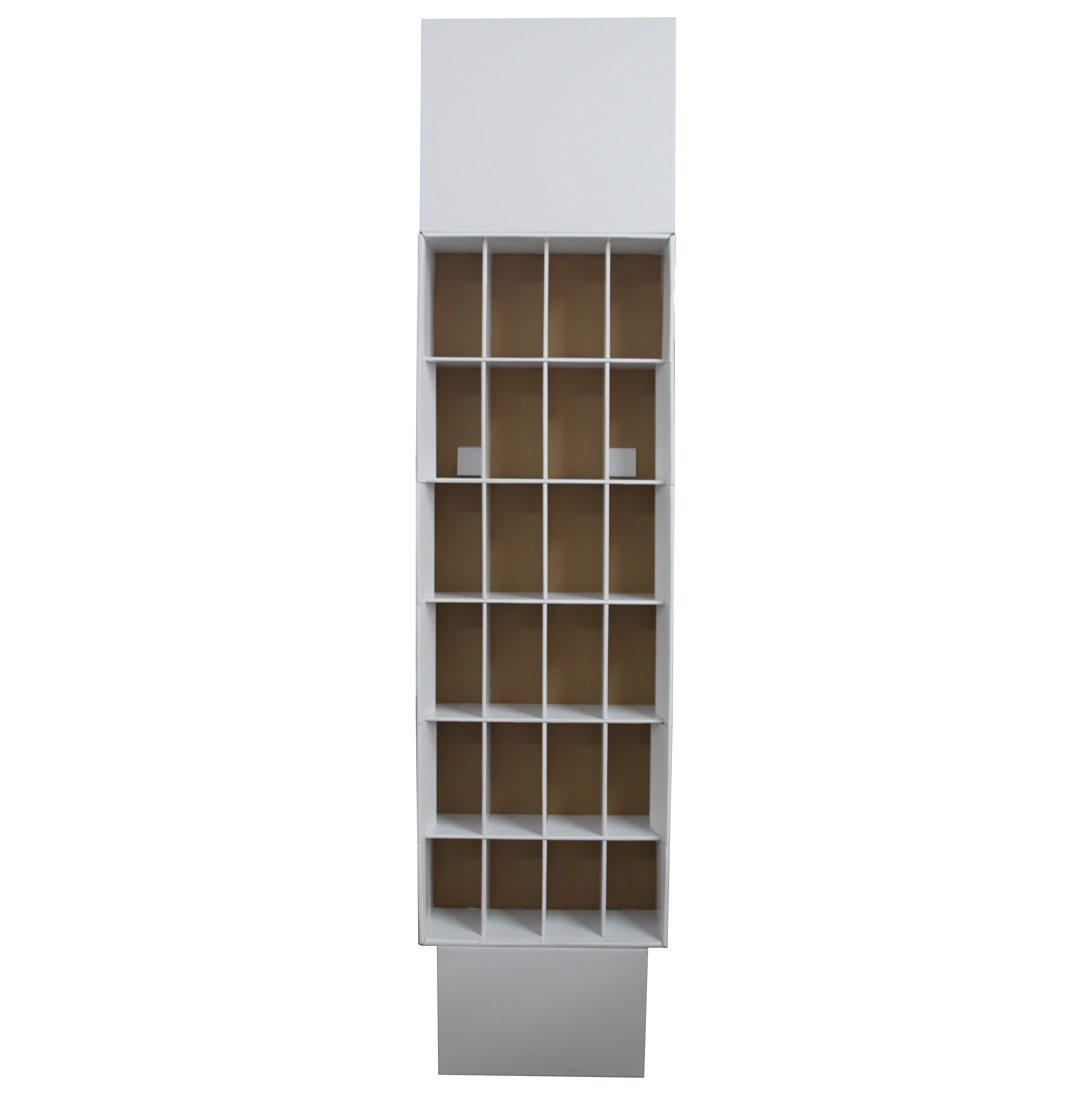 Advertising Cardboard Shipper Display Pure White Color Customized Size