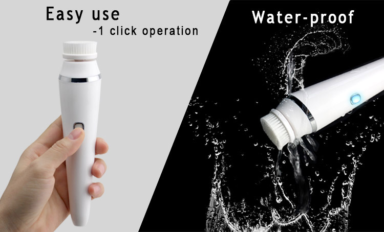 Eco Friendly Rechargeable Facial Cleansing Brush 330 G 6000 Rpm Pulse