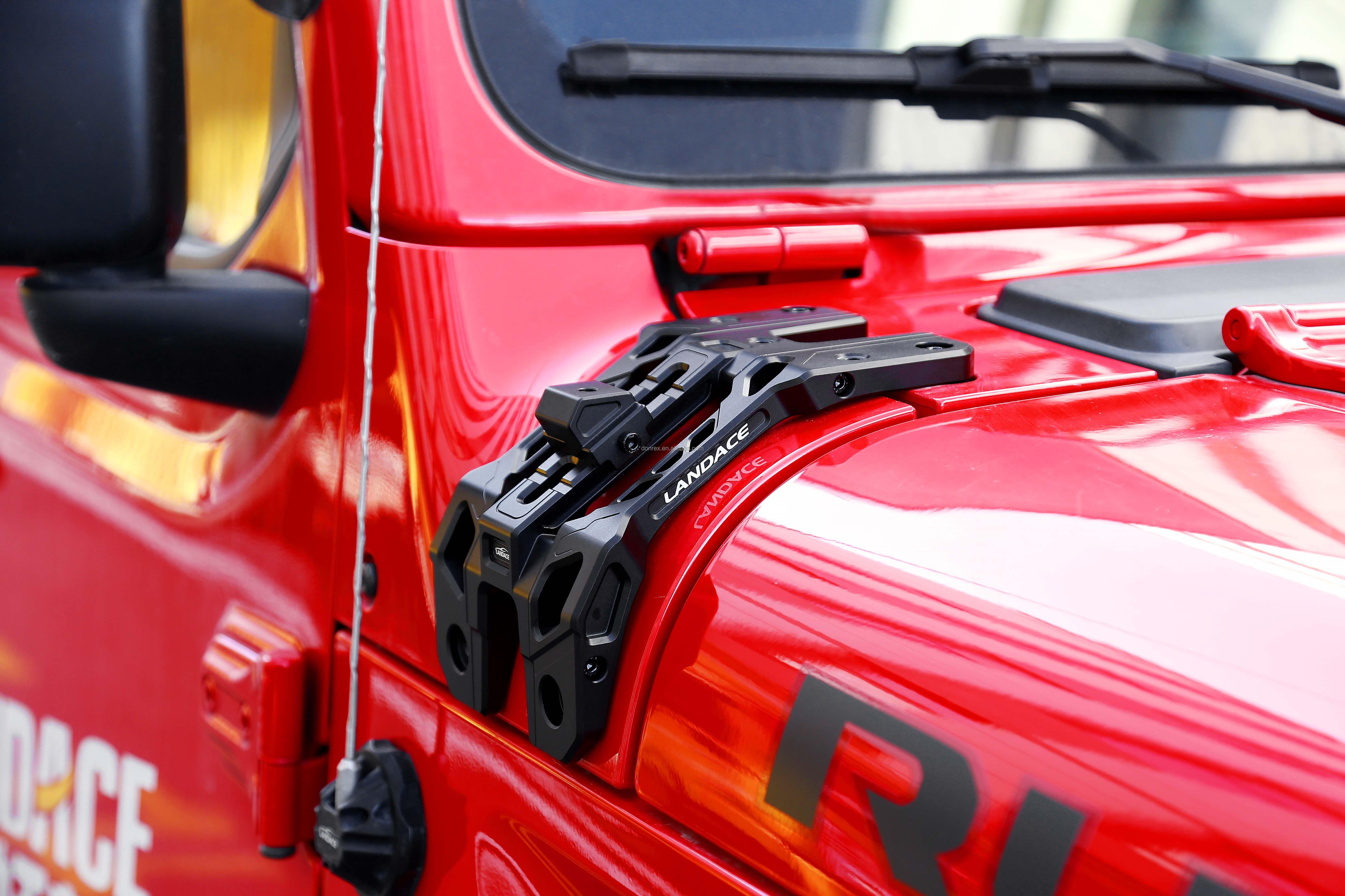 Off Road Car Wrangler JL A Pillar Light Hood Mount Bracket Aluminum Alloy 235*130*100mm