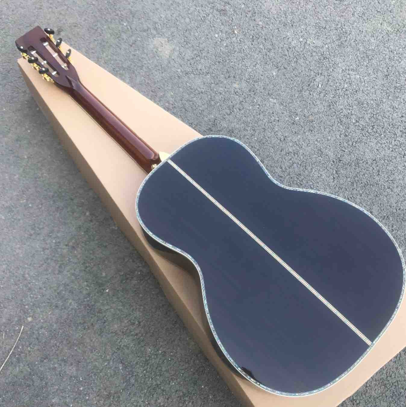 OEM 39 inches custom guitar, OOO size, Acoustic Guitar,Guitarra acustica ,Aablone inalys,solid cedar top