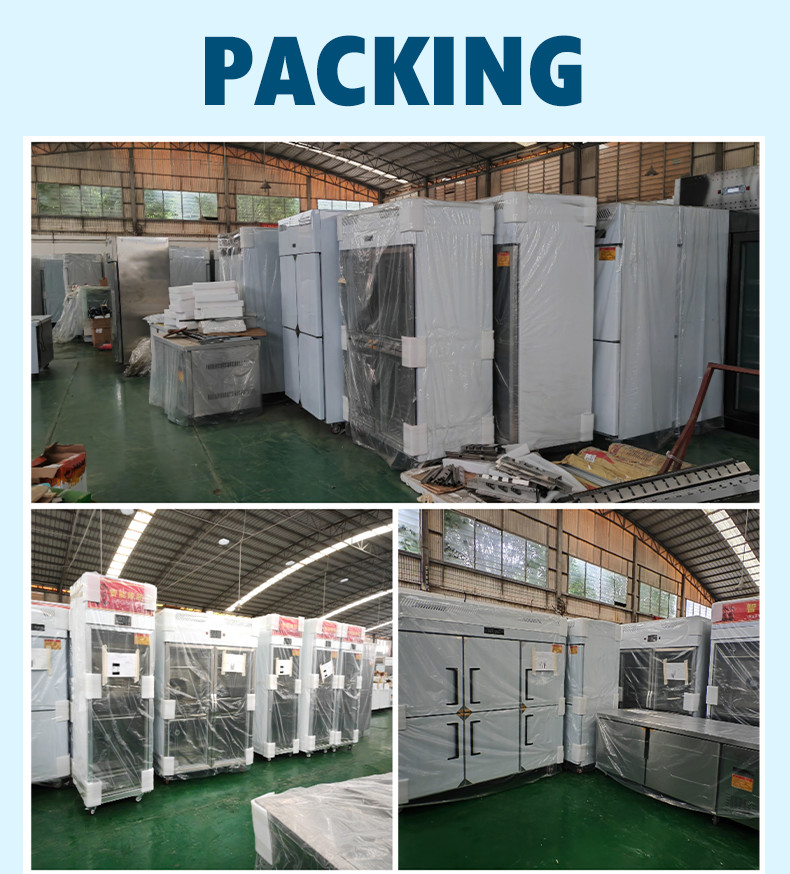 500L Commercial Upright Freezer 2 Doors Restaurant Refrigeration Equipment