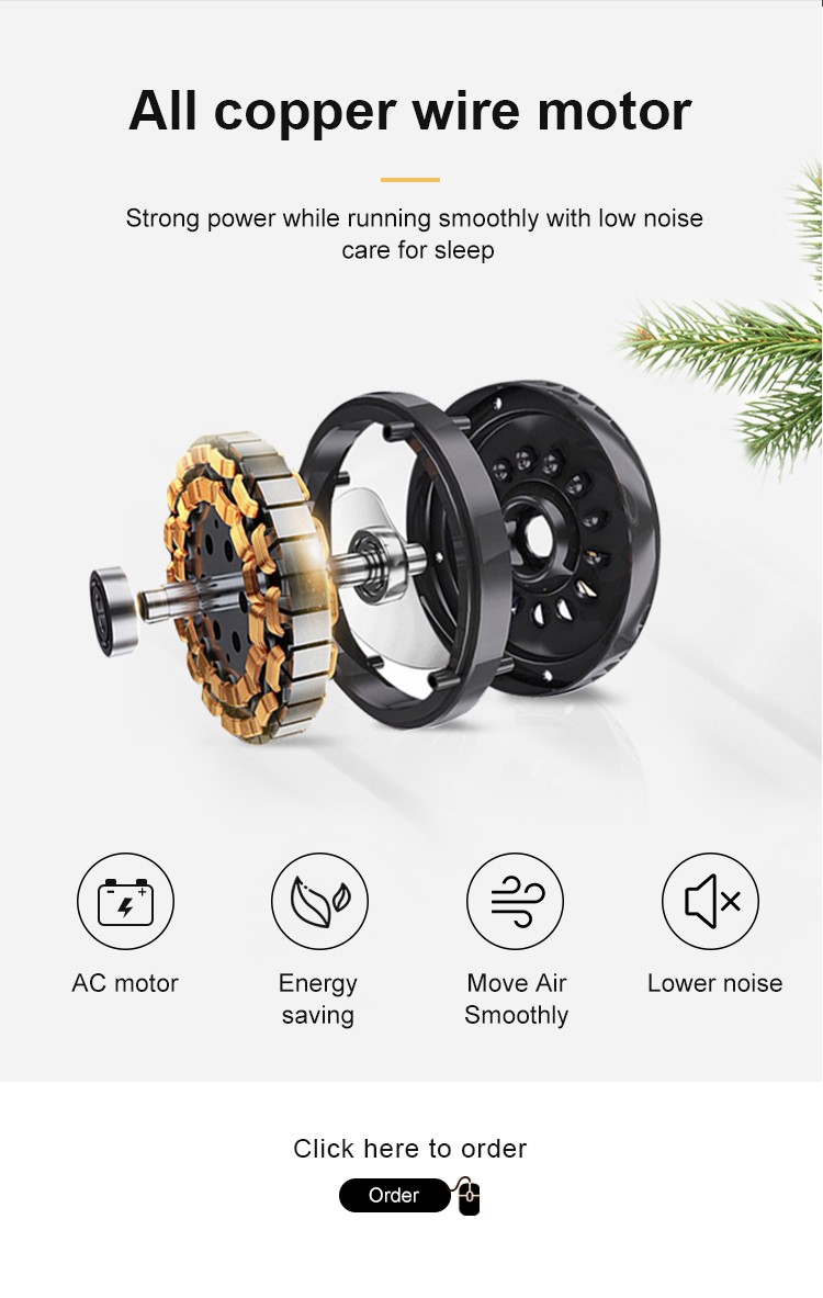 Strong Wind 52 Inches Modern Copper Motor 4 Black LED SS Blade Ceiling Fan with Light