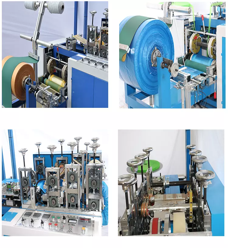 automatic disposable pe polyethylene shoe cover making machine