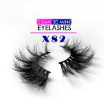 Soft Handmade False Eyelashes , 25mm 3d Mink Fur Eyelashes Vendors