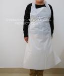 Flat Disposable Medical Aprons , Waterproof White Disposable Aprons Long Life