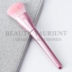 Big Fiber Foundation Makeup Brush Pearl Pink Aluminum Ferrule 85g