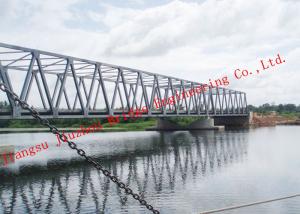 Quality Portable Prefabricated Galvanized Steel Bridge , Long-Term Long Span Bridge Corrosion Protection wholesale