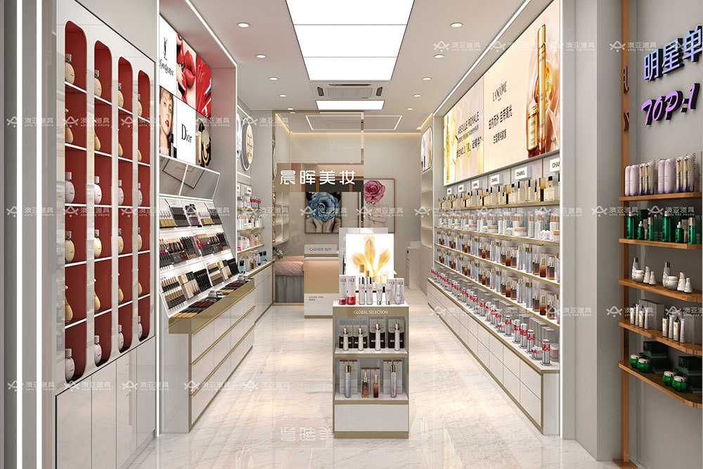 Luxury Store Furniture Perfume Store Display Skincare Display Rack for Perfume Shop Interior Design