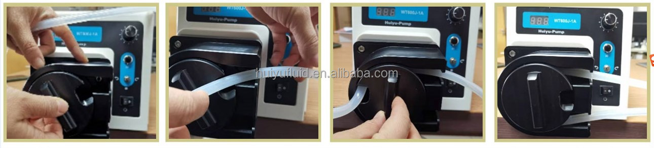 Compact Size Peristaltic Hose Head JY25 Max Flow Rate 5350ml/Min