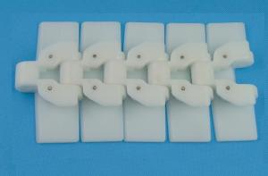 Quality white color Plastic table top chains 440tab-k472 flexible top chains pitch 19.05mm slat top conveyor chain wholesale