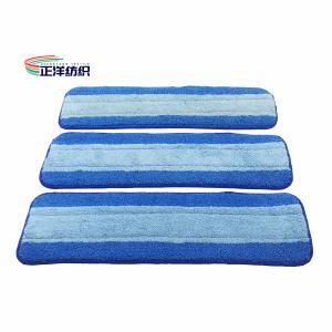Quality 5&quot;X18&quot; Wet Cleaning Mop Blue Floor Cleaning 150d Quick Dry Flat Mop Head wholesale