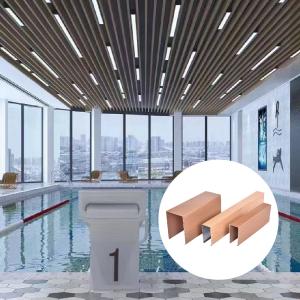 Quality Interior Decor Slat Ceiling Panels U Tube Customized Alum Strip Ceiling wholesale