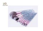 Crystal Handle 10 In1 15.5cm Facial Makeup Brushes