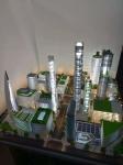 1 / 200 Scale Miniature 3D Max House Model Acrylic Plastic Material