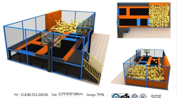 78M2 Gym Fitness Indoor Jump Park/ Body Building Trampoline Park /Popular Used