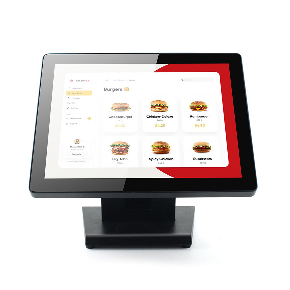 CE Approval 15Inch Windows POS System Terminal With Second Display