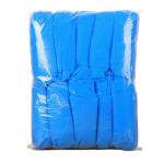 Non Skid Blue Disposable Shoe Covers , Disposable Surgical Shoe Covers
