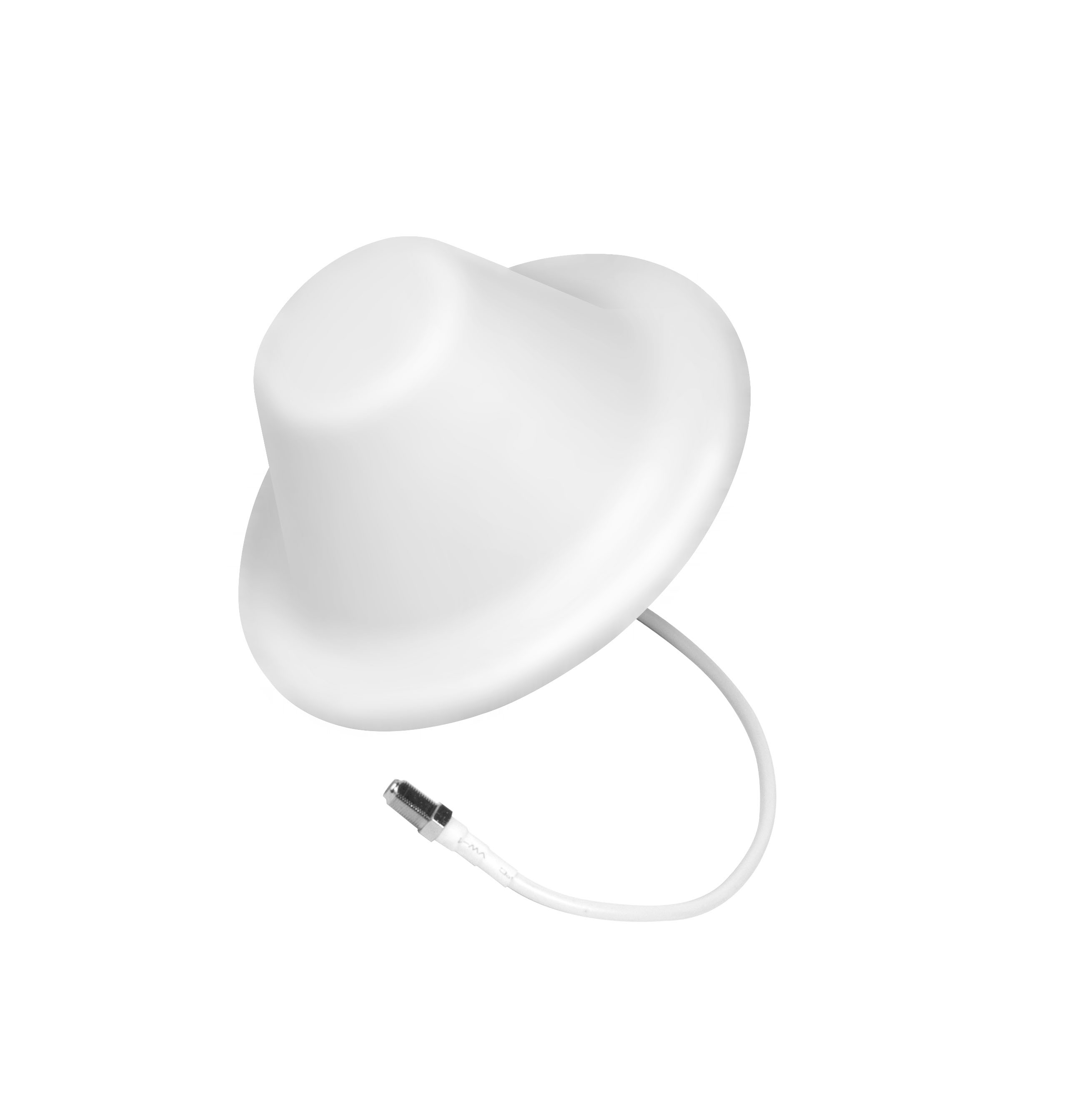 N Female White RG58 Cable 700MHz-2700MHz 5dBi Ceiling Antenna For Repeater