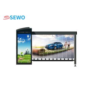 Quality Custom Automatic Car Park Barriers , Advertising Parking Barrier System wholesale