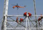 Transmission Power Line Tower , Angle Steel Member Lattice Steel Towers