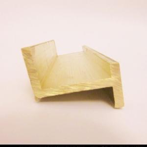 Quality Anti Fade Brass Extrusion Profiles , 1000mm Long Metal H Channels wholesale